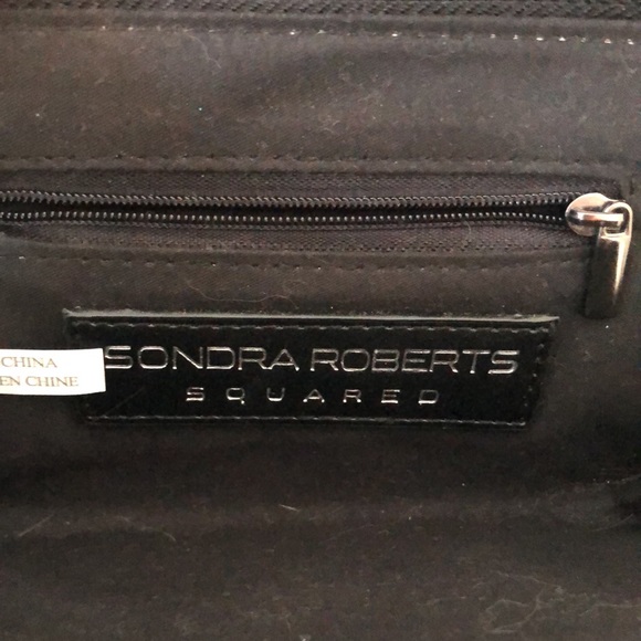 Sondra Robert Black Patent Bag - Picture 6 of 10